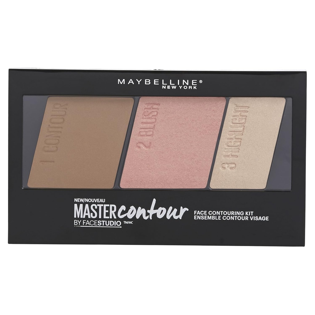Paleta para Contouring - Facestudio Master Contour Face , Light to Medium - Maybelline