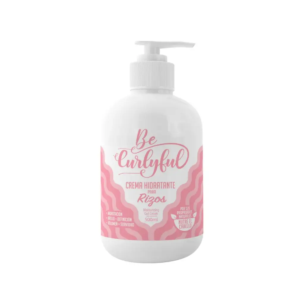 Crema Hidratante para Rizos - 500ml - Be Curlyful 